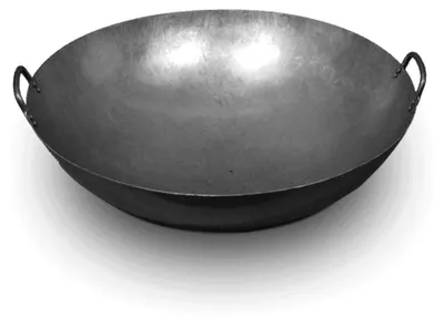 Produktbild von Wok Pfanne 70 cm Ø mit 2 Henkel  Durchmesser runder Boden (Gas) Gastronomie
