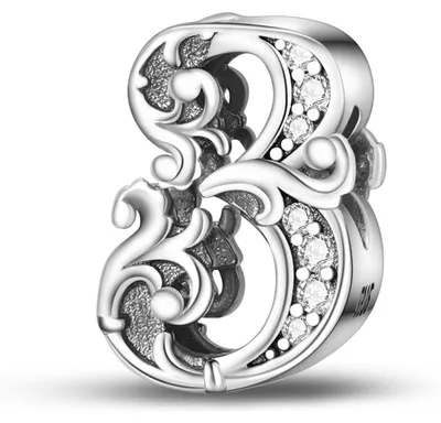 Produktbild von 925er Sterlingsilber-Anhänger – Geeignet für Armbänder im Pandora-Stil – Für Damen und Mädchen
