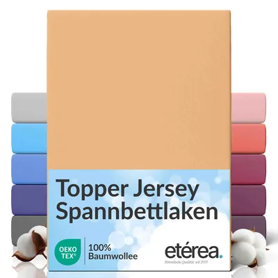 Produktbild von etérea Jersey Spannbettlaken Baumwolle 180x200 - 200x200 cm