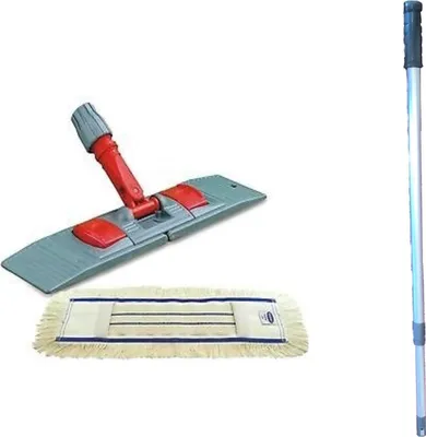 Obrázek produktu pro Sada mopů „Premium“ s teleskopickou tyčí 40 cm bavlna 1 x mop