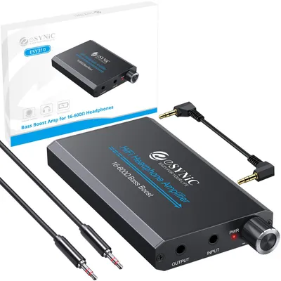 Immagine prodotto di Amplificatore professionale per cuffie con interruttore per bassi
