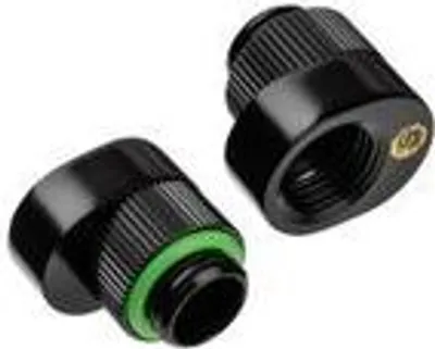 Produktbild von Bitspower Verlängerung Offset - schwarz, 2er-Pack