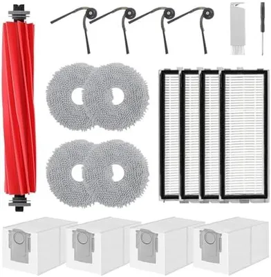 Produktbild von QV 35A Zubehör für Roborock QV 35A/QV 35S/QR 598/QR 798 Staubsauger 1 Hauptbürsten,4 HEPA-Filter,4 Staubbeutel,4 Wischtücher,4 Seitenbürsten,1 Bürste,1 Schraubendreher,19 pcs Ersatzteilset
