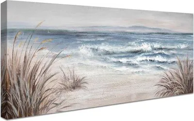 Obrázok produktu pre Nástenný plagát „Modré more“ 50 x 120 cm, tlač na plátne, dekorácia do obývačky a spálne