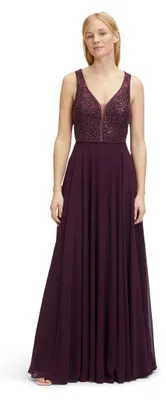 Produktbild von Vera Mont Damen 0257/4825 Kleid, Shiny Aubergine, 44