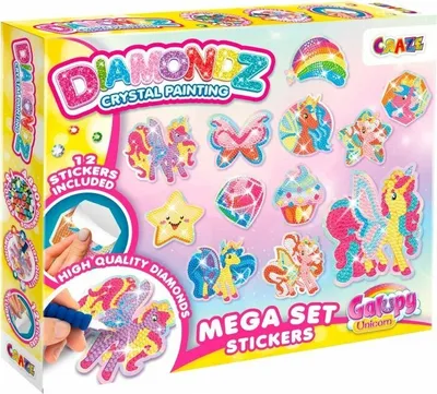 Produktbild von Craze DIAMONDZ Galupy Unicorn Mega Sticker Set