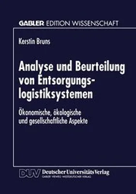 Image de Analyse und Beurteilung von Entsorgungslogistiksystemen