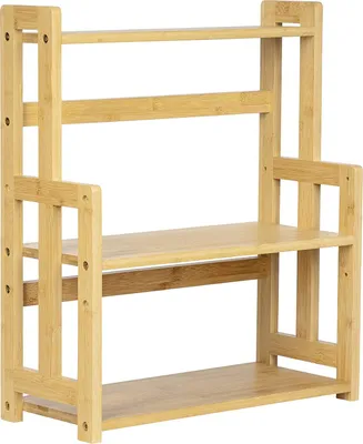 Produktbild von ONVAYA® Bambus Gewürzregal mit 3 Etagen | Küchenregal für die Arbeitsplatte | Gewürzständer stehend aus Holz | Küchen-Organizer für Gewürze, Öl und mehr