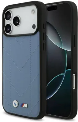 Image de Coque arrière en cuir BMW pour iPhone 17 Pro Max