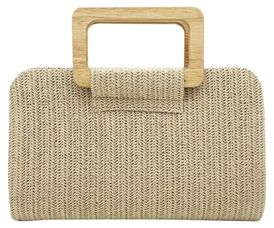 Produktbild von CORIOS Damen Strohtasche Abendtasche Frauen Gewebte Tasche Hochzeit Brautbörse E