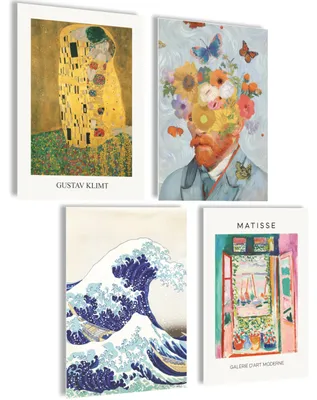 Produktbild von Poster Set Vintage, 4-teilig, A4, Wanddekoration für Küche und Wohnzimmer