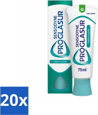 Produktbild von Sensodyne - Zahnpasta - Proglasur Fresh & Clean - Frischer Mund - 75 ml - Vorteilspack - 20 Stücke