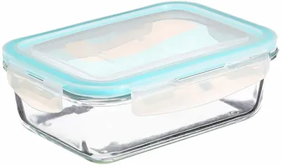 Produktbild von 3er-Set Lunchboxen 5five Simply Smart Blau Transparentes Glas 300 ml 690 ml 1000 L 800 g