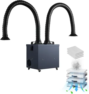 Produktbild von SucceBuy Schweißrauchabsauger 275W Lötrauchabsorber 380m³/h Lötrauchabsaugung
