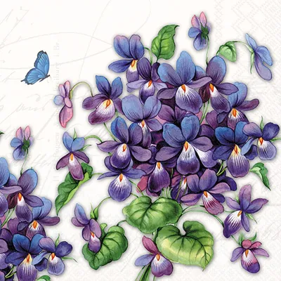 Produktbild von RP 20 Servietten Viola - Lila Veilchen 33x33cm