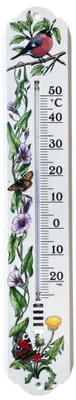 Produktbild von TFA Thermometer - Blumen - Kunststoff - XL - weis - 50 x 9,2 cm - Gartendekoration