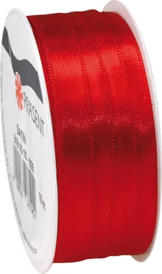 Produktbild von Satinband, 10 mm, Rolle à 10 m Rot