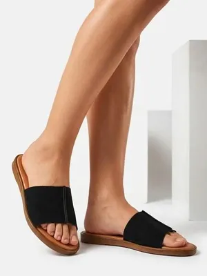 Produktbild von Lässige Damen-Pantoletten mit flacher Sohle Solez, Größe 37