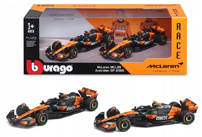 Obrázek produktu pro Bburago McLaren MCL39 F1, sada 1:43, modely aut Norris a Piastri, Formule 1, dárková sada