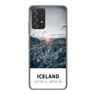 Produktbild von MuchoWow® Handyhülle Schutzhülle Hülle für Samsung galaxy a73 Island - Sonne - Berge Silikon Softcase Handy Hülle - Handyhülle
