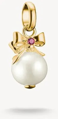 Produktbild von Elegante Perlenohrstecker aus vergoldetem Silber von Thomas Sabo