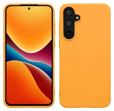 Produktbild von kwmobile Handyhülle für Samsung Galaxy A55 5G Hülle - TPU Case - Kabelloses Laden - Schutzhülle Cover in Fruity Orange