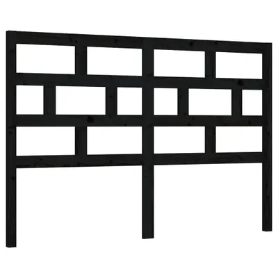 Produktbild von Kopfteil Schwarz 141x4x100 cm Massivholz Kiefer