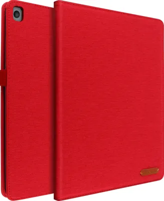 Produktbild von iPad 9 2021 iPad 8 2020 iPad 7 2019 Stoffhülle mit Standfunktion - Rot
