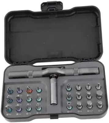 Produktbild von Ratschenschraubendreher-Set, 24-in-1-Bit, Mehrzweck-Reparaturwerkzeug, Manuelle Hardware, RS1 fš¹r die Wartung zu Hause