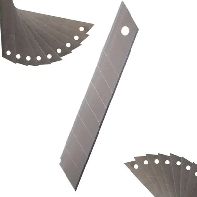 Immagine prodotto di Omgoods - 20 lame segmentate per coltello da taglio, da 18 mm, realizzate in acciaio per utensili
