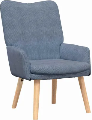 Image de vidaXL Fauteuil bleu 63 x 67 x 94 cm Tissu