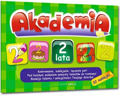 Produktbild von Akademia dla dwulatków - Kolorowanie, naklejanie i łączenie par