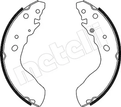 Produktbild von METELLI Bremsbackensatz Trommelbremse Hinten für SUZUKI Vitara SUV (ET, TA, TD) 254,0mm 53-0403