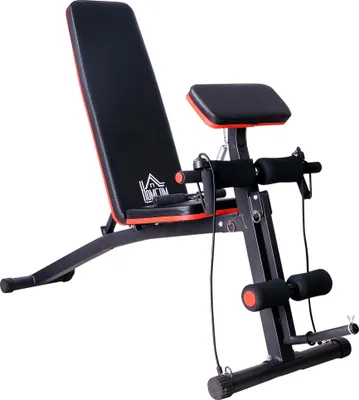 Produktbild von Multifunktionhantelbankkraftstationmitfederboostertrainingsbankgewichtbis120Kgschwarz54X160X106Cm