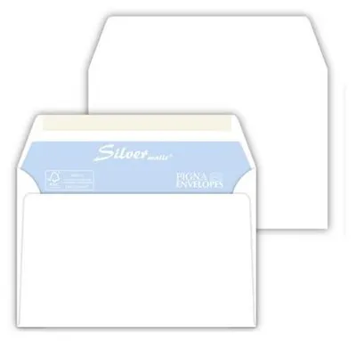 Image de Pigna Enveloppes Blanches Leyla Sans Fenêtre 114x162mm 70gr Paquet 25 Pcs