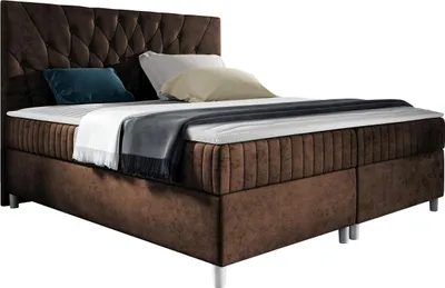 Produktbild von MIRJAN24 Boxspringbett Prowansja, Ehebett mit zwei Bettkästen, Doppelbett mit Topper, Schlafzimmer (Manila 04, Größe: 160x200 cm)