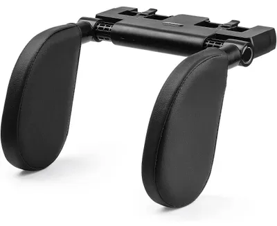Image de Coussins de soutien pour la tête de voiture - Amovibles - Support réglable des deux côtés - Pour adultes et enfants - Facile à installer - Convient aux sièges avant et arrière - Noir