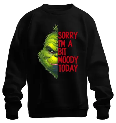 Zdjęcie produktu dla Grinch Weihnachtsgeschenk lustig Uni  Bluza Pullover, Schwarz, L
