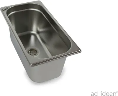 Immagine prodotto di Lavello in acciaio inox 325x176x150 mm lavello da campeggio lavabo womo + scarico 19mm