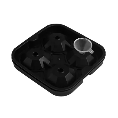 Produktbild von Silikon Eiswürfelform Diamant Eiswürfelbehälter mit Trichter Eiswürfelbereiter Eiswürfel Silikonform