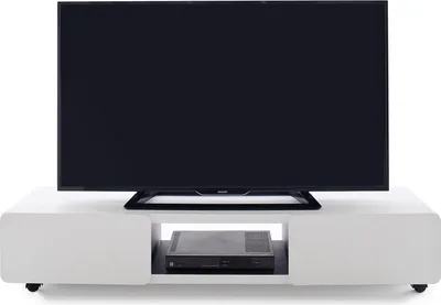 Obrázek produktu pro Robas Lund nízká bílá matná TV skříňka s melaminovým povrchem