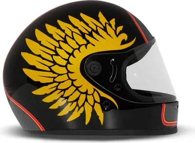 Zdjęcie produktu dla Kask pełnotwarzowy DMD RIVALE Hawk Black Yellow Gloss rozmiar L