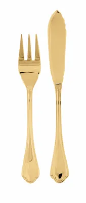 Produktbild von Filet Toiras Sambonet Fischbesteck 24tlg. Edelstahl/PVD Gold 52756G88