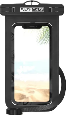 Produktbild von EAZY CASE - wasserdichte Unterwasserhülle, Handyhülle Universal Unterwassertasche, Handy Tasche wasserfest, für alle Smartphones bis 6,7" mit Umhängeband in Schwarz