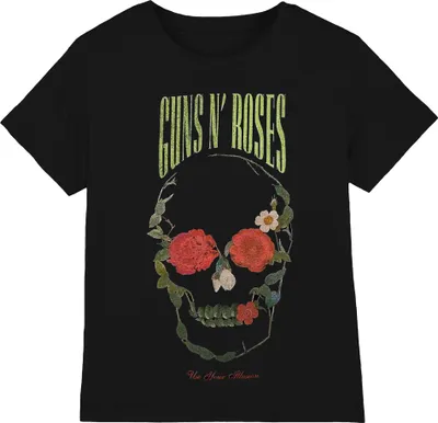 Produktbild von Guns N Roses - "Rose Skull" T-Shirt für Herren/Damen Uni RO11068 (L) (Schwarz)