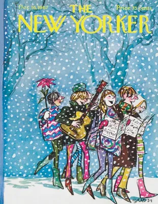 Immagine prodotto di New York Puzzle Company - Puzzle "The New Yorker Caroling" - 100 pezzi - Cartone