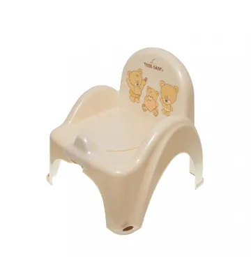 Produktbild von Babytöpfchen mit Deckel beige Bär