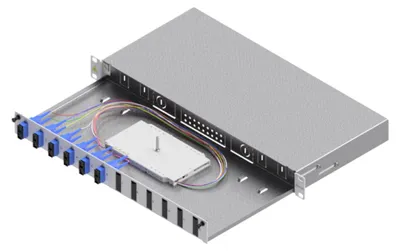 Immagine prodotto di Alloggiamento per giunzione in fibra ottica ZVK Easylan Basic SB001254 1U 6x SC-Duplex Standard OS2 estensibile