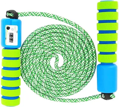 Produktbild von Springseil für Kinder mit Zähler, Verstellbare Griffe, Antirutsch, für Sport und Spiel