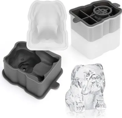 Obrázek produktu pro Silikonová forma na kostky ledu ve tvaru psa, bez BPA